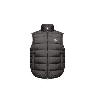 Moncler Moncler Contrin Down Vest, Men, Black, Size: 0