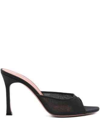 Amina Muaddi Black Alexa Heels