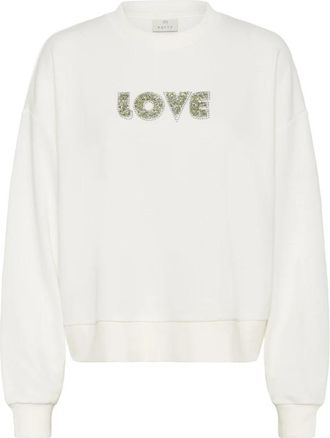 Kaffe Sweatshirts - Dames - Sweatshirts - Wit - XL - Hoodies & sweatvesten