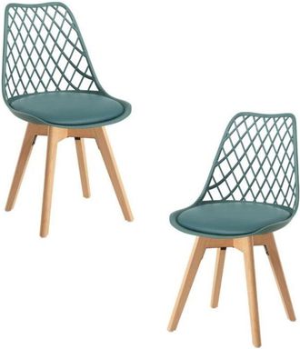 Regalos Miguel Packs Sillas Comedor - Pack 2 Sillas Mima - Verde Oscuro