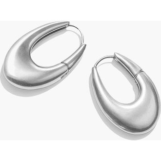 Yoj Eclipse Mini Hoops in Silver at Nordstrom