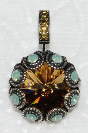 Mariana Womens Coast Xoxo Earrings In Amber / Pacific Opal /gold