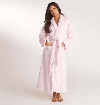 Lounge Fluffy badjas - Zachtroze - XL-XXL