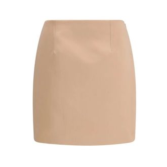Chlo&eacute; Falda de Sat&eacute;n - Skirts - Mujer - Beige - 3XS