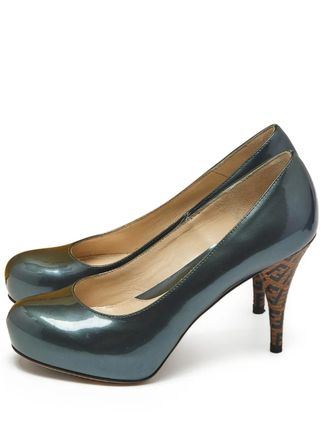 Fendi Pumps met plateauzool - Blauw