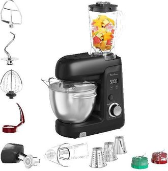 Moulinex Bake Partner +, Robot De Cocina, 1 100 W, Kit De Accesorios Bakegood, Qa5458f1