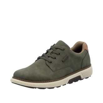 Rieker Sneaker RIEKER, Herren, Gr. 40, braun (moosgr&uuml;n, braun), Lederimitat, unifarben, Schuhe Sneaker, Halbschuh, Schn&uuml;rschuh, Casual Sneaker mit weichem Sc
