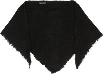 Faliero Sarti felted-finish scarf - women - Virgin Wool/Cashmere/Nylon - One Size - Black