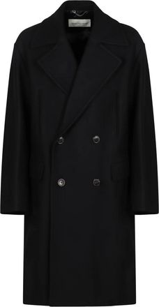 Dries Van Noten Racos Coat - Heren - Mantel - Zwart - L - Wol - Jassen
