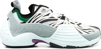 Lanvin Sneakers, male, Multicolor, 8 UK, Blue Panelled Chunky Trainers