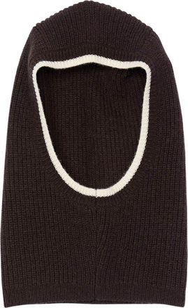 Sandro Ribbed wool balaclava in Brown at Nordstrom