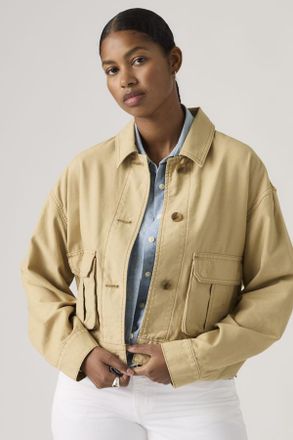 Levi's Chaqueta Marlowe Utility Heritage - Mujer - L - Crema / Travertine