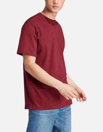 adidas Mens Adidas ALL SZN IC9793 Mens T Shirts Crew Neck Loose Fit Short Sleeve Summer Tee - Red - Size: 34