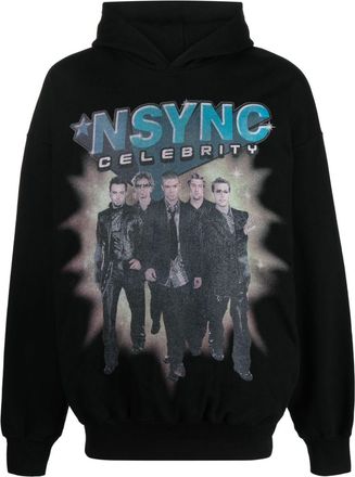 1989 STUDIO Nsync Celebrity hoodie - men - Cotton/Cotton - M - Black