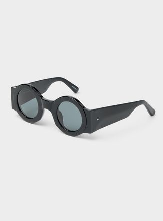 Dries Van Noten Geometric round sunglasses