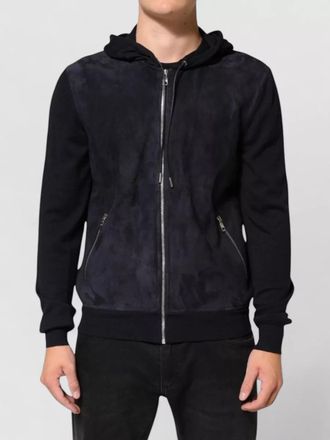 Dolce & Gabbana leather hooded jacket