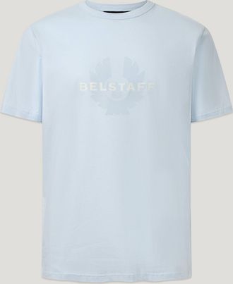 Belstaff Surface T-shirt Mens Cotton Jersey Sky Blue Size 2XL