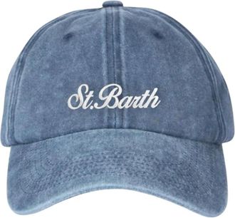 MC2 Saint Barth Caps, unisex, Blue, Size: ONE SIZE Denim Blue Cap