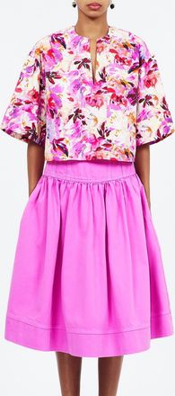 Ulla Johnson Suri V-Neck Blouse In Azalea