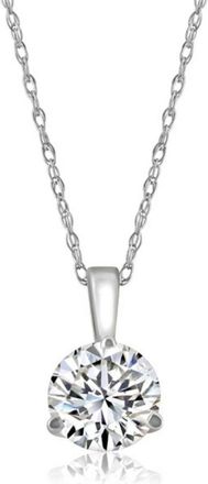 Pompeii3 1/5 ct Solitaire Lab Grown Diamond Pendant available in 14K and Platinum