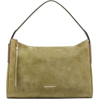 Karl Lagerfeld Valerie Hobo in Olive at Nordstrom