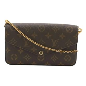 Louis Vuitton Pre-owned Shoulder Bags, female, Brown, Size: ONE SIZE Pre-owned Monogram Pochette Shoulder Bag