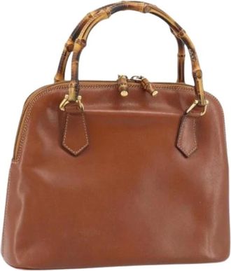 Gucci Pre-owned Handbags, female, Brown, Size: ONE SIZE Pre-owned Vintage Hand Bag