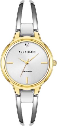 Anne Klein Womens Bangle White Dial Watch