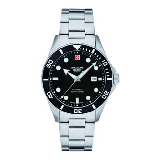 Swiss Alpine Military Reloj de Hombre 7095.2137 Ventana de Fecha Pulsera de Acero Inoxidable - Accessories - unisex - Negro - ONE SIZE