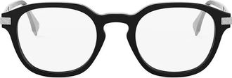 Fendi Demo Square Mens Eyeglasses FE50122F 001 51