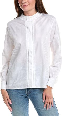 Officine G&eacute;n&eacute;rale Officine Generale Lauranne Satin Stripe Shirt