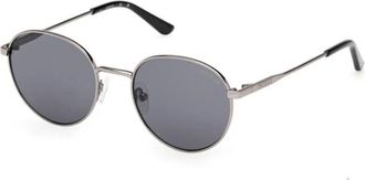Guess Sunglasses, unisex, Gray, 48 MM, Round Metal Sunglasses
