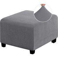 OEM Funda El&aacute;stica Para Reposapi&eacute;s, Funda Cuadrada, Ideal Para Reposapi&eacute;s De Sal&oacute;n. Funda El&aacute;stica Para Reposapi&eacute;s En Tejido Jacquard Grueso A Cuadros, Ba