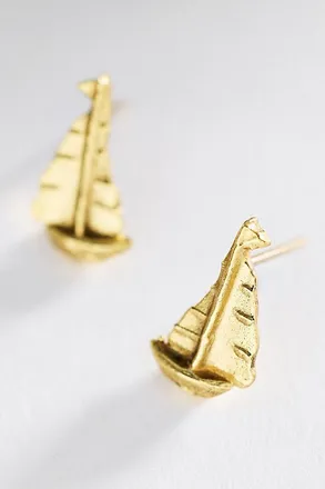 Alemais Calypso Boat Post Earrings