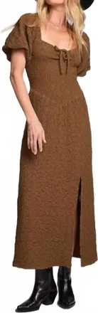 Saltwater Luxe Colyn Midi Dress In Olive
