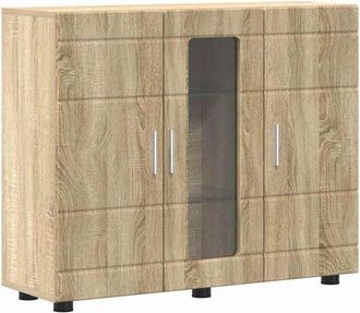 vidaXL Sideboard Sonoma oak 55.5 x 29 x 100 cm Engineered wood vidaXL