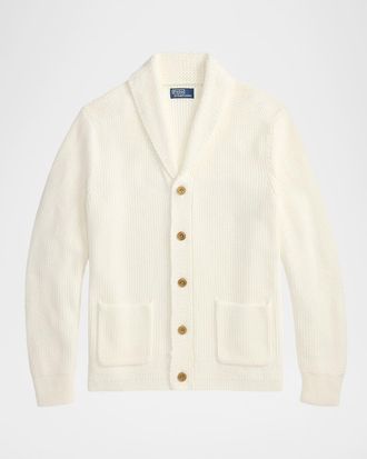 Polo Ralph Lauren Men & apos;s Cotton Shawl-Collar Knit Cardigan