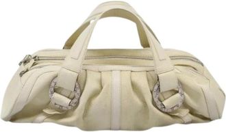 Bulgari Pre-owned Handbags, female, White, Size: ONE SIZE Pre-owned Vintage Handbag