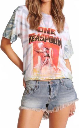 One Teaspoon Bonitas Low Waist Denim Shorts In Dirty Blue
