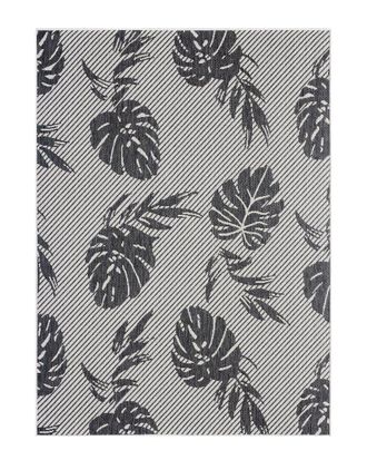 Tommy Bahama Palm Coastal Black Indoor/Outdoor Rug