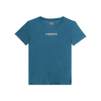 Freddy T-shirt tecnica con spacchi laterali e fit regolare