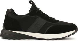 Kazar Zwarte combinatiesneakers - Heren - Sneakers - Zwart - 40 EU - Leer - Schoenen