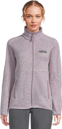 Columbia Sweater Weathertm Full Zip II Womens Clothing Shale Purple Heather : 2XL, Nylon