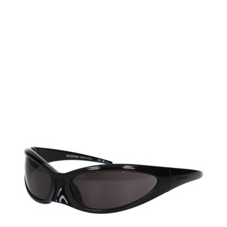 Balenciaga Zonnebril Heren Eco Nylon Zwart En Wit