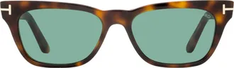 Tom Ford TF1362 Acetate Rectangle Sunglasses - Brown
