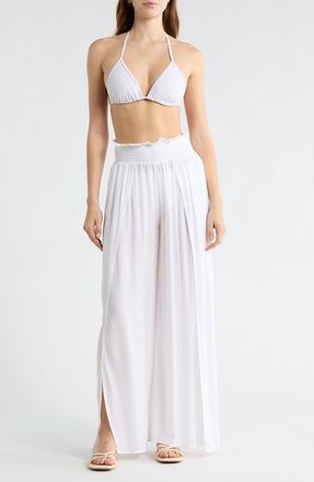 Elan Popover Knit Cover-Up Pants in White at Nordstrom Rack, Size X-Large