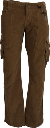 Ermanno Scervino Cotton Corduroy Cargo Mens Pants