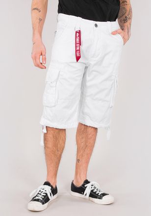 Alpha Industries Shorts ALPHA INDUSTRIES Jet Short, Herren, Gr. 38, Normalgr&ouml;ssen, weiss (wei&szlig;), Obermaterial: 100% Baumwolle, Hosen Shorts