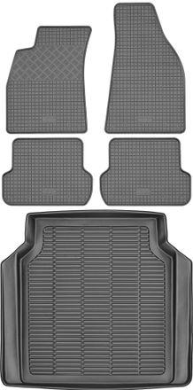 OEM Juego De Alfombrillas De Goma Para Coche Y Alfombrilla Para Maletero De Seat Exeo Kombi (2009-2013)
