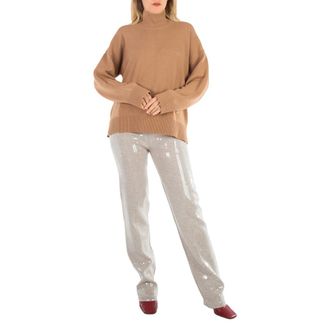 Burberry Monogram Motif Cashmere Funnel Neck Sweater, Size X-Small